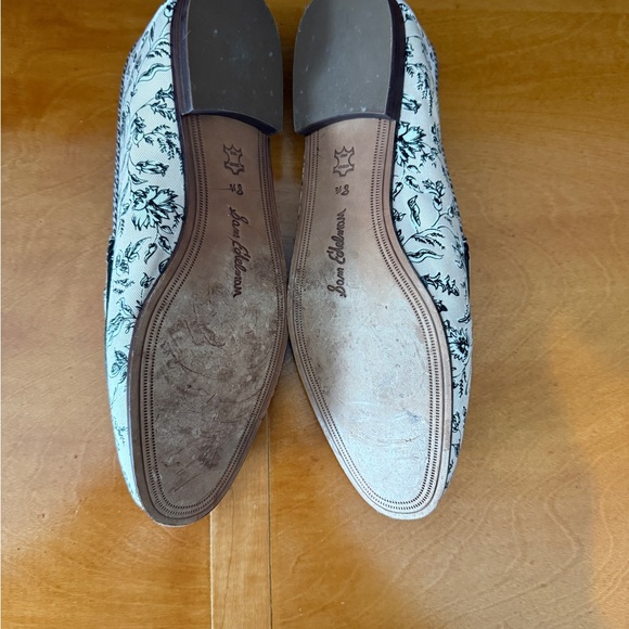 Sam Edelman Women's Floral Loafers - Cream and Black - Picture 2 of 2
